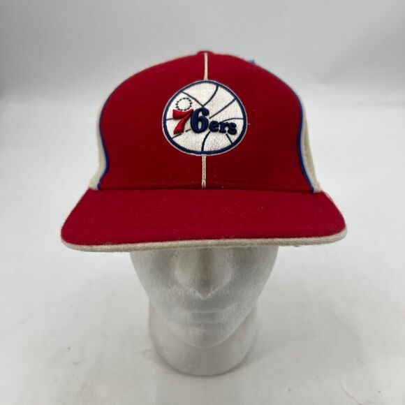 Vintage Philadelphia 76ers Hat Mens XL Extra Large Wool Blend Twins Enterprises - Picture 2 of 10